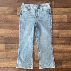 SPANX Size Extra Large Pull On Pants Comfortable Stretch Blue Jean Coastal Cute